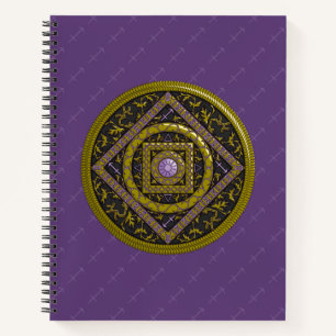 Schraubenheft mit Schütze-Mandala Notizbuch