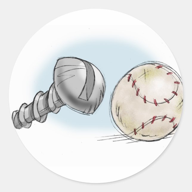 Schraubenkugel Runder Aufkleber (Vorderseite)