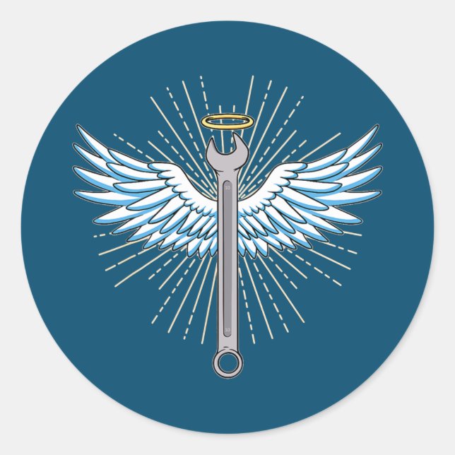 Schraubenwerkzeug Runder Aufkleber (Vorderseite)