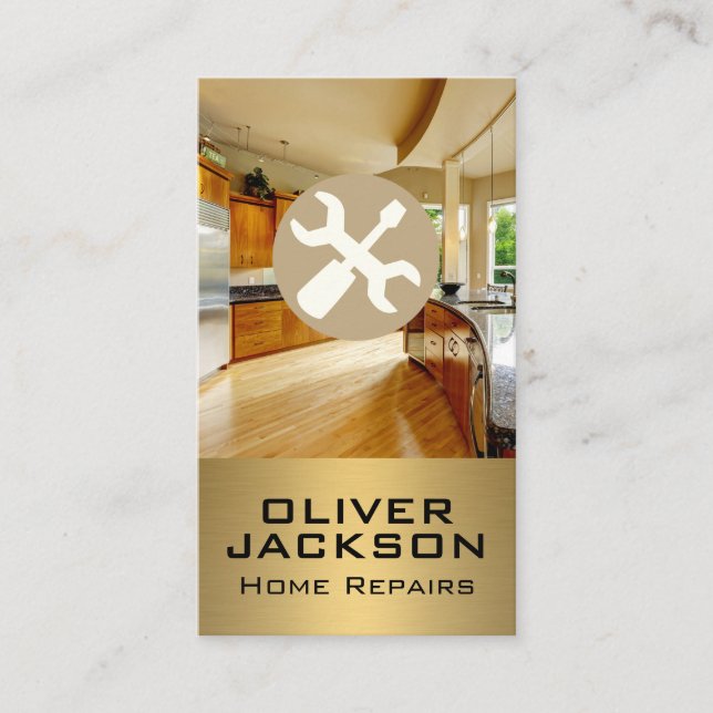 Schraubenzieher | Modern Kitchen Zuhause Visitenkarte (Vorderseite)