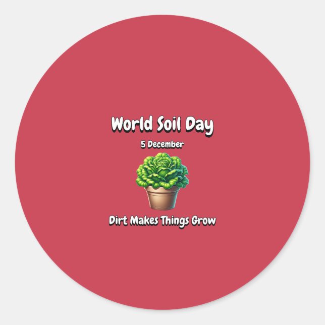 Schrecken lässt die Sache wachsen. Weltnaturerbe ( Runder Aufkleber (Vorderseite)