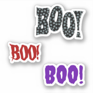 Schreckensalbum BOO! Halloween Aufkleber