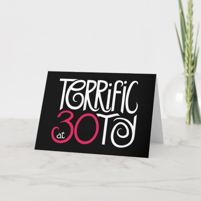 Schrecklich bei 30 Schwarzen Karte (Vorderseite)