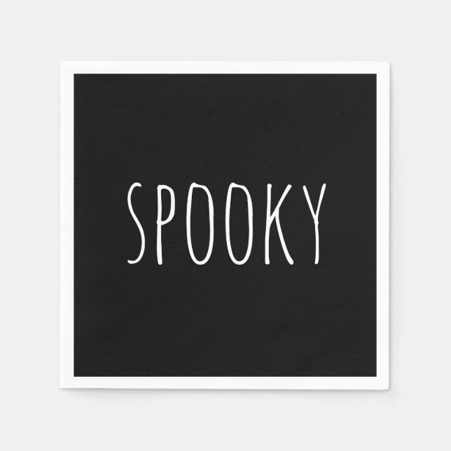 Schrecklich. Halloween niedliche Typografie Serviette (Vorderseite)