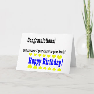 Schrecklich lustige Happy Birthday Karte