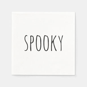 Schrecklich. Niedliches Typografie-Halloween-Party Serviette