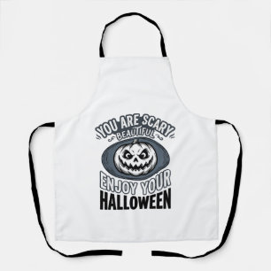 Schrecklich schöne Halloween Vintage Kürbis-Shirt Schürze