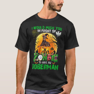 Schrecklich Schubst Du Mich Vor Zombies, Um Meinen T-Shirt