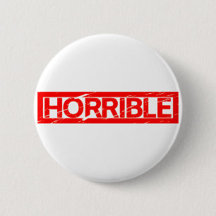 Schreckliche Briefmarke Button