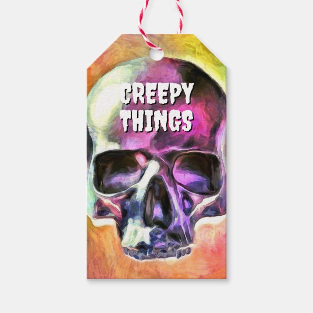 Schreckliche Dinge. Geschenkanhänger (Vorderseite)