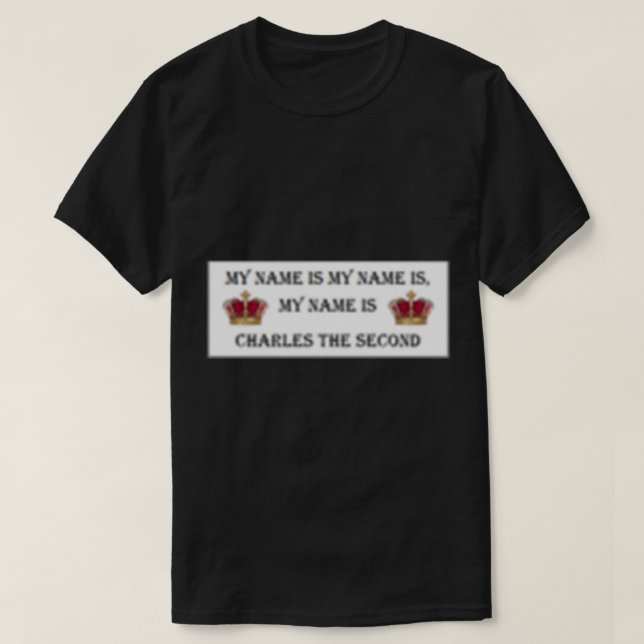 Schreckliche Geschichte Charles II. T-Shirt (Design vorne)
