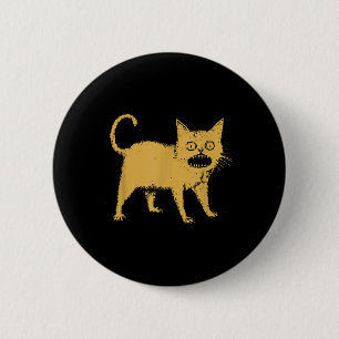Schreckliche japanische Katze Button