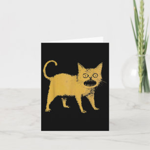 Schreckliche japanische Katze Funny Karte