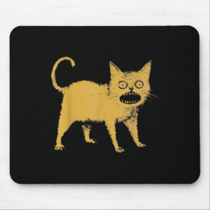 Schreckliche japanische Katze Funny Mousepad