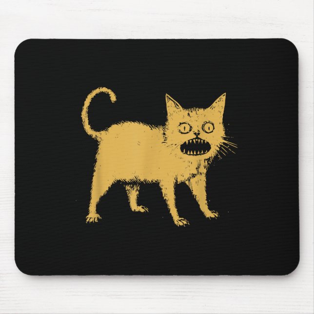 Schreckliche japanische Katze Mousepad (Vorne)