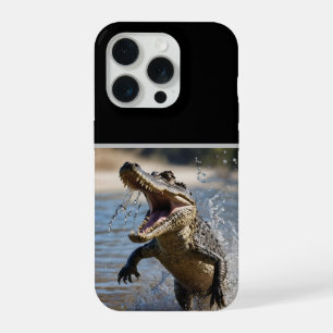Schreckliche Kiefer: Australisches Krokodil spring iPhone 15 Pro Hülle