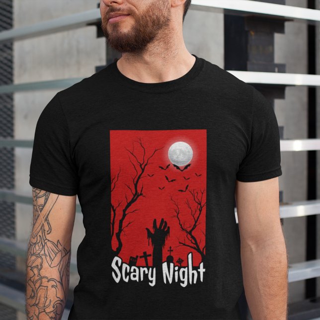 Schreckliche Nacht: Zombie Hand Tri-Blend Shirt (Von Creator hochgeladen)