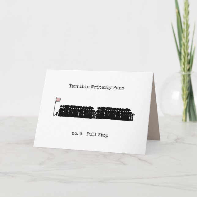 Schreckliche Schriftgebete Karte (Vorderseite)