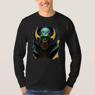 Schrecklicher Dämonenlord-Horror-Albtraum Einzigar T-Shirt