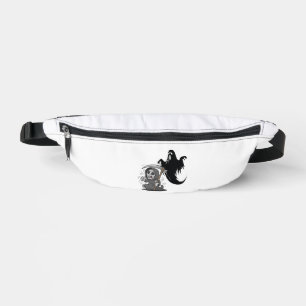 Schrecklicher grimmiger Sensenmann und Geist. Bauchtasche