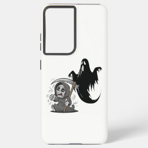 Schrecklicher grimmiger Sensenmann und Geist. Samsung Galaxy Hülle