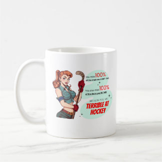 Schrecklicher Hockey Spaß Sassy Retro Demotivation Kaffeetasse