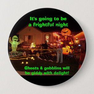 Schrecklicher Nachtknopf Button