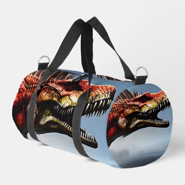 Schrecklicher Spinosaurus-Dinosaurier, Duffle Bag (Linke Seite)