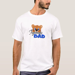 Schrecklicher Vater-niedlicher Tiger T-Shirt