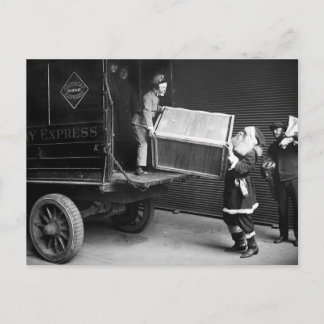Schrecklicher Weihnachtsmann in den 1920ern Feiertagspostkarte