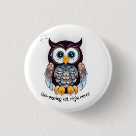 Schreckliches Kind, genau hier! Button