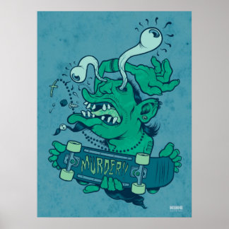 Schredder (gedämpfte Farbe) Poster