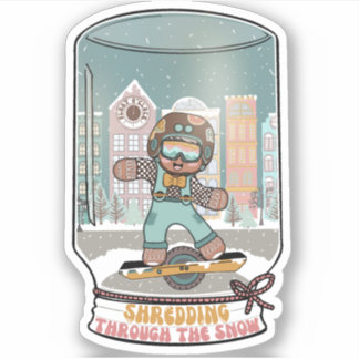 Schreddern durch den Schneekleber 1 Aufkleber