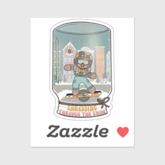 Schreddern durch den Schneekleber 2 Aufkleber