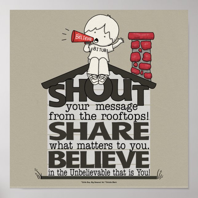 Schrei aus den Rooftops Poster (Vorne)