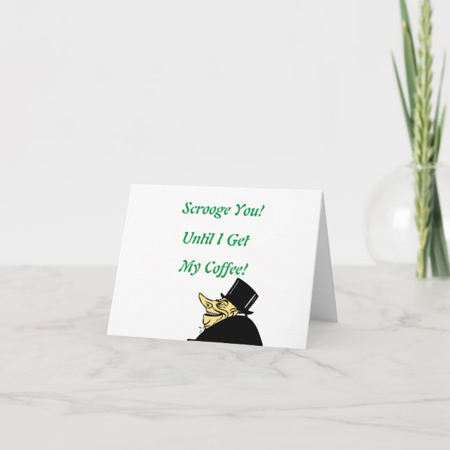 Schrei dich! Niedlich, Cartoon, Weihnachtsgrüße Karte (Vorderseite)