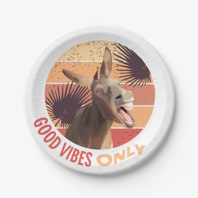 Schrei-Donkey - nur gute Songs Pappteller (Vorderseite)