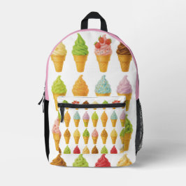 Schrei für Eiscreme Bedruckter Rucksack
