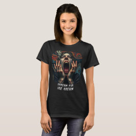 Schrei für Eiscreme Haunting Funny Women's T-Shirt