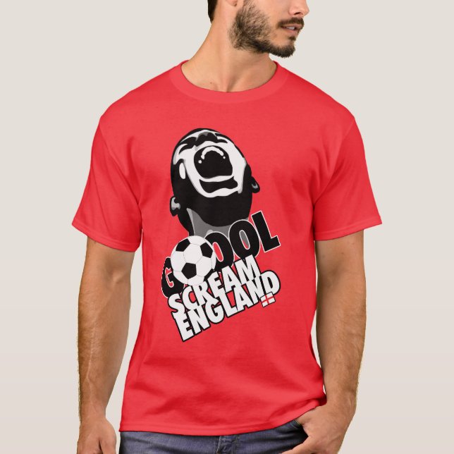 Schrei für England - Fußball T-Shirt (Vorderseite)