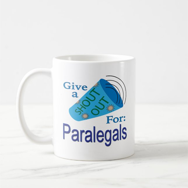 Schrei für Paralegals Kaffeetasse (Links)
