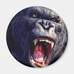 Schrei Gorilla Magnet