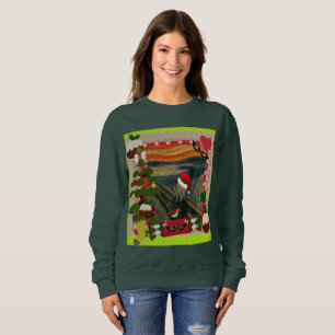 Schrei hässlich Weihnachtsfrauen Sweatshirt