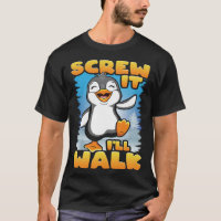 Schrei, ich gehe glücklich schlafende Pinguine tan