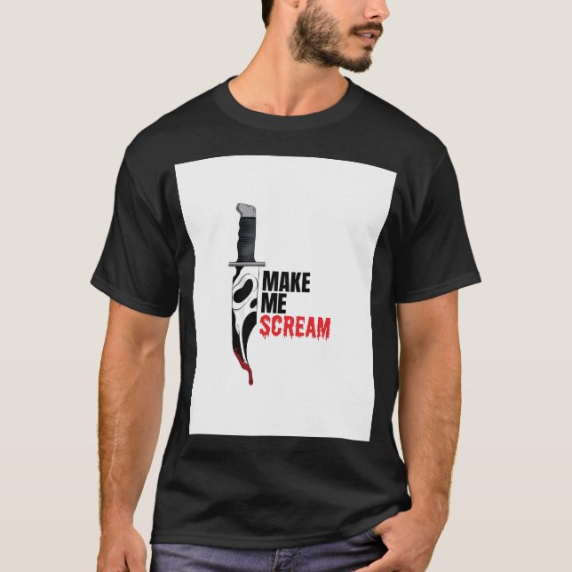 Schrei machen - Ghostface Knife T-Shirt (Vorderseite)