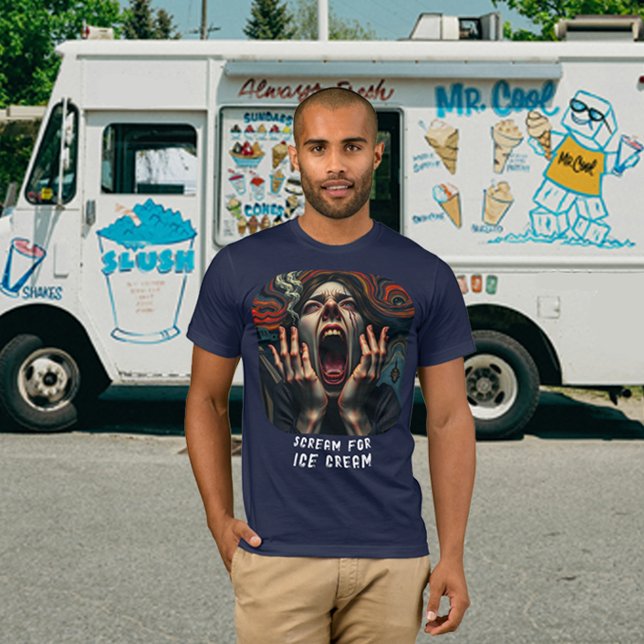 Schrei nach Eiscreme, unglaublich lustig T-Shirt (Scream For Ice Cream Tormented & Haunting Men's T-Shirt)