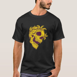Schrei Schädelköpfe Grunge Punk Metal T-Shirt