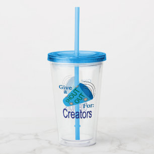 Schreib für Schöpfer Acryltrinkbecher