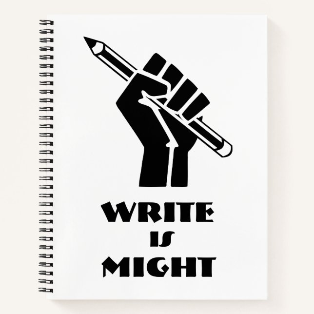 Schreib ist Macht Notizbuch (Vorderseite)
