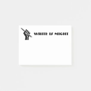 Schreib ist Macht Post-it Klebezettel